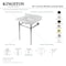 Kingston Brass 30 Console Sink with Brass Legs 8Inch, 3 Hole, Marble WhitePolished Chrome KVBH3022M8SQ1 - alternate 2